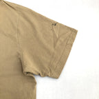 カーハート 古着 Tシャツ ワンポイントロゴ ベージュ XXL