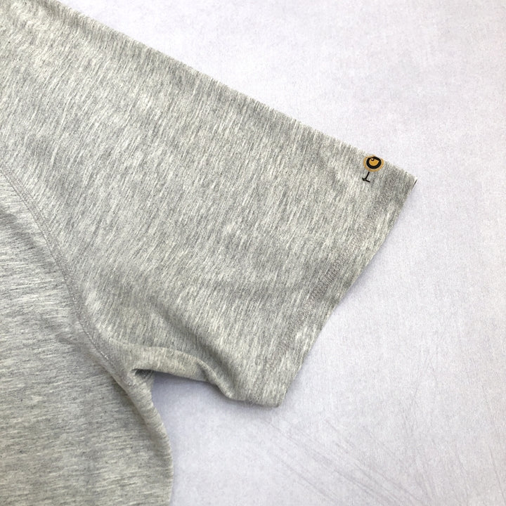 カーハート 古着 Tシャツ ワンポイントロゴ グレー L