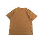 カーハート 古着 Tシャツ ワンポイントロゴ ブラウン L