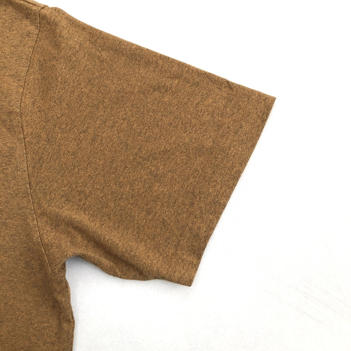 カーハート 古着 Tシャツ ワンポイントロゴ ブラウン L