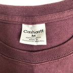 カーハート 古着 Tシャツ ワンポイントロゴ パープル M