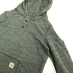 カーハート Carhartt ロンT ヘンリーネック フーディー メンズM