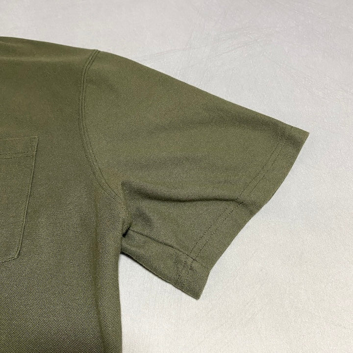 カーハート Carhartt 半袖ポロシャツ ワンポイントロゴ カーキ メンズL