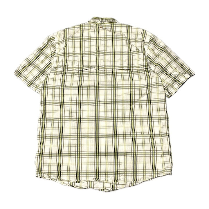 カーハート Carhartt 半袖シャツ ワンポイントロゴ チェック柄 メンズM