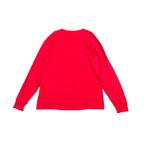 ノーブランド 古着 ロンT コカコーラ オーバーサイズ レッド L