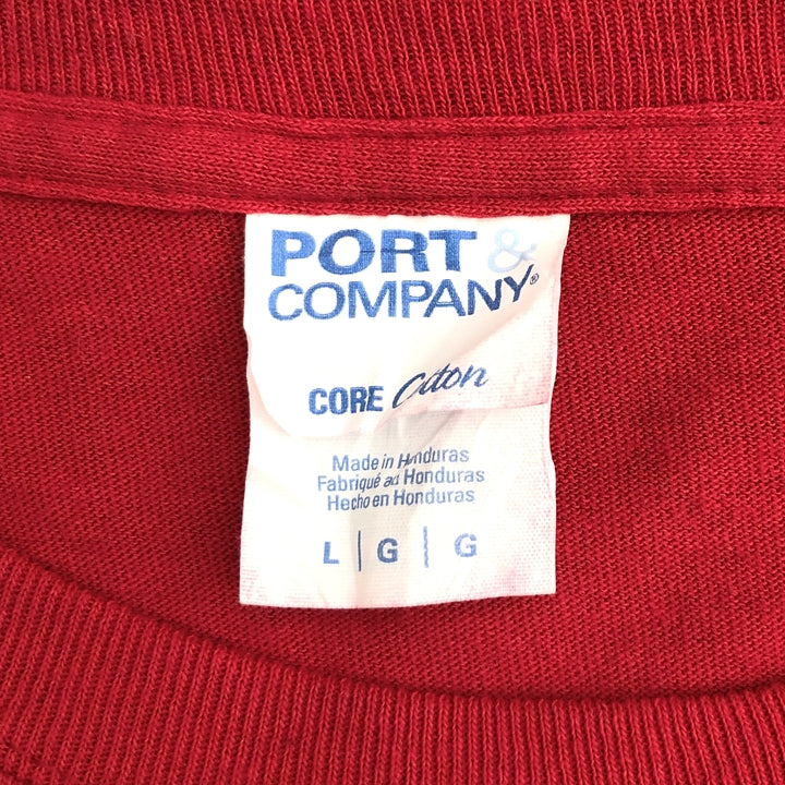 ノーブランド 古着 ロンT コカコーラ オーバーサイズ レッド L