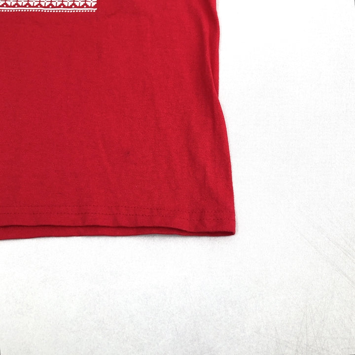 ノーブランド 古着 ロンT コカコーラ オーバーサイズ レッド L