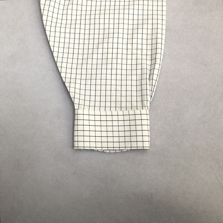 ブルックスブラザーズ 古着 BDシャツ ホワイト チェック 2XL