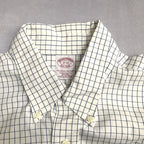 ブルックスブラザーズ 古着 BDシャツ ホワイト チェック 2XL