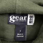 GRAR パーカー カレッジ系 グリーン フーディー メンズS
