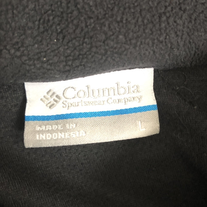 コロンビア Columbia フリース ハーフジップ ブラック メンズL