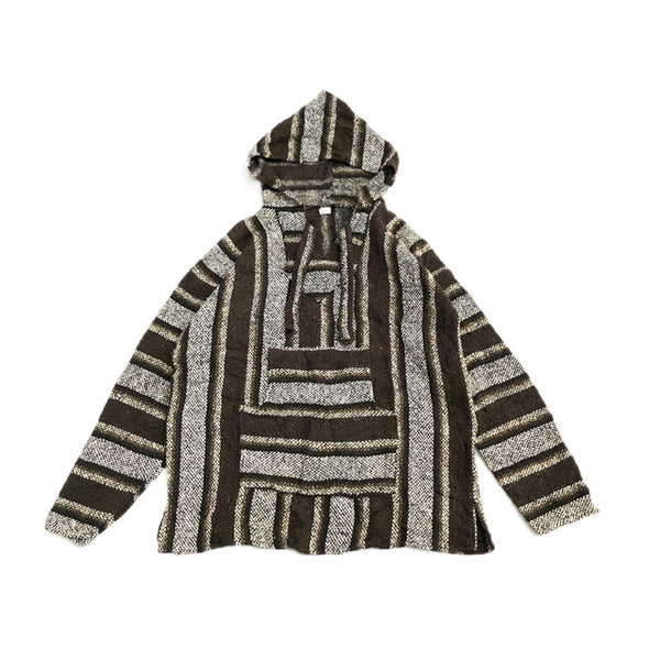 ノーブランド 古着 パーカー メキシカンパーカー 毛糸 フーディー M