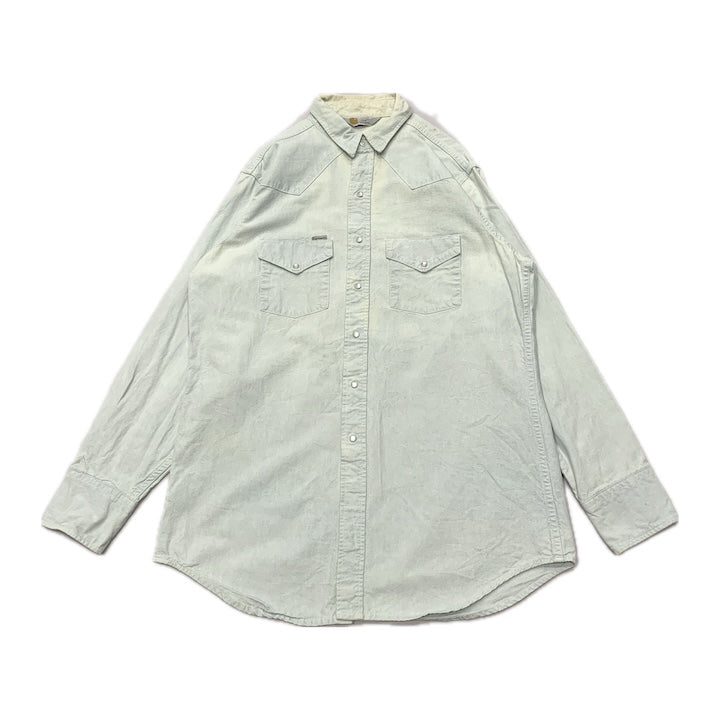 カーハート 古着 長袖シャツ ウエスタンシャツ ゆるダボ XL