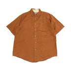 カーハート Carhartt 半袖シャツ ワンポイントロゴ グレー メンズM