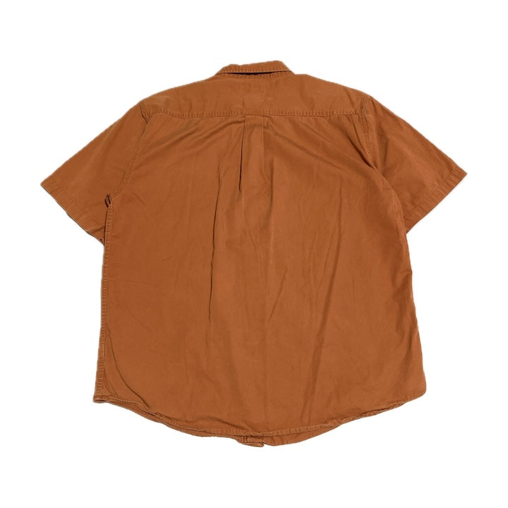 カーハート Carhartt 半袖シャツ ワンポイントロゴ グレー メンズM