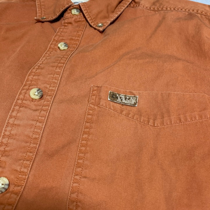 カーハート Carhartt 半袖シャツ ワンポイントロゴ グレー メンズM