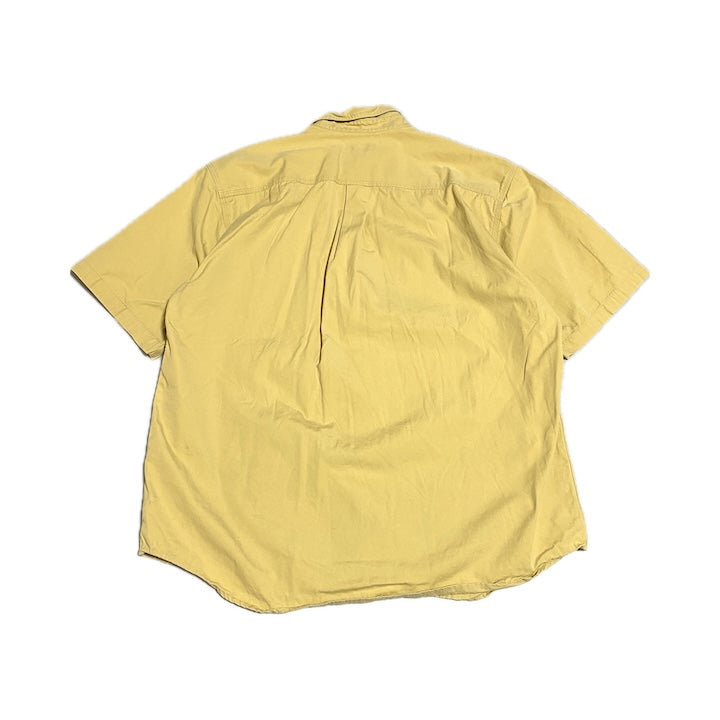 カーハート Carhartt 半袖シャツ ワークシャツ イエロー 黄 無地 メンズL