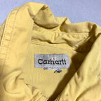 カーハート Carhartt 半袖シャツ ワークシャツ イエロー 黄 無地 メンズL