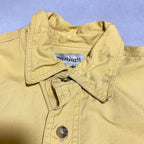 カーハート Carhartt 半袖シャツ ワークシャツ イエロー 黄 無地 メンズL