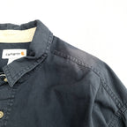 カーハート 古着 長袖シャツ オーバーサイズ 刺繍ロゴ 2XL