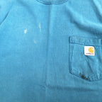 カーハート 古着 Tシャツ ワンポイントロゴ ポケット L