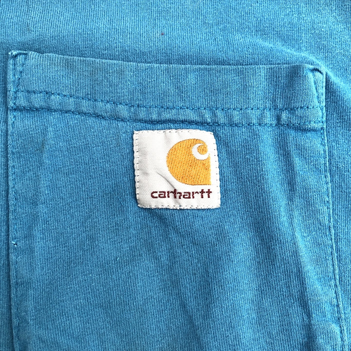 カーハート 古着 Tシャツ ワンポイントロゴ ポケット L