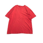 カーハート 古着 Tシャツ ワンポイントロゴ レッド オーバーサイズ L