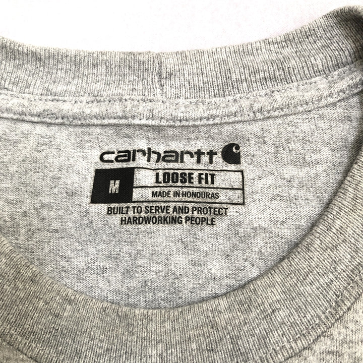 カーハート 古着 Tシャツ ワンポイントロゴ ポケット M