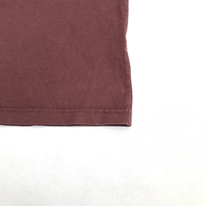 カーハート 古着 Tシャツ ワンポイントロゴ えんじ XXL