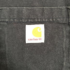 カーハート 古着 Tシャツ ワンポイントロゴ ネイビー M