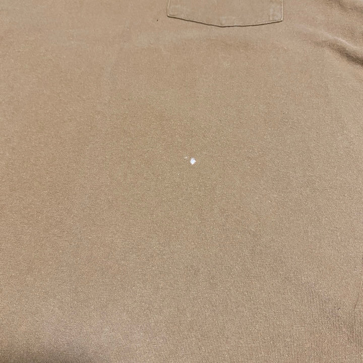 カーハート 古着 Tシャツ ワンポイントロゴ ライトブラウン M