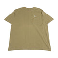 カーハート 古着 Tシャツ ワンポイントロゴ ベージュ XXL