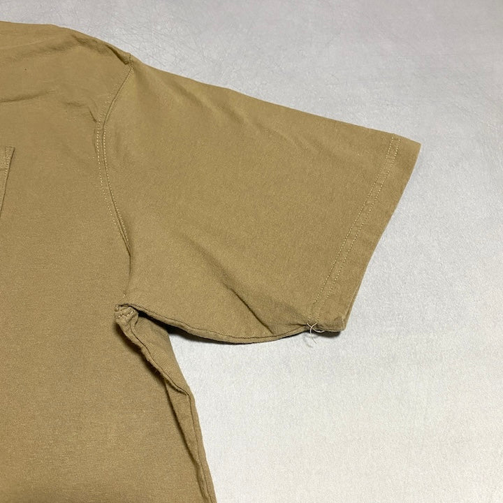 カーハート 古着 Tシャツ ワンポイントロゴ ベージュ XXL