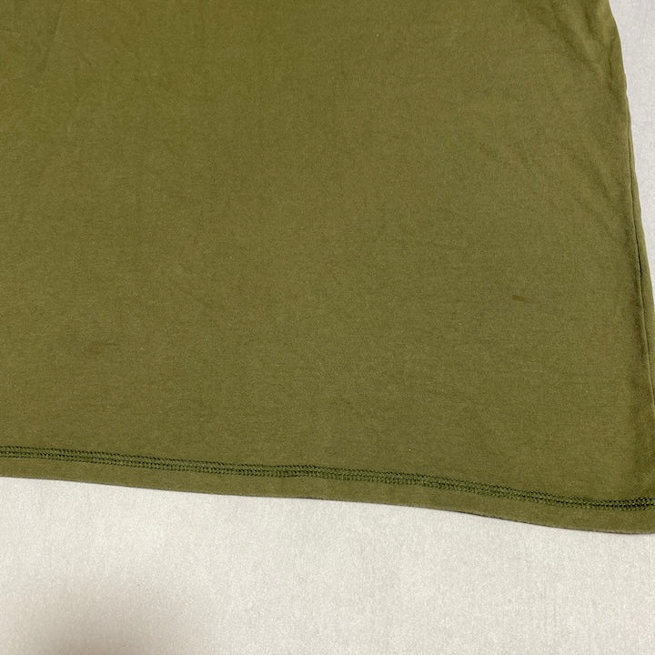 カーハート 古着 Tシャツ ワンポイントロゴ カーキ XL