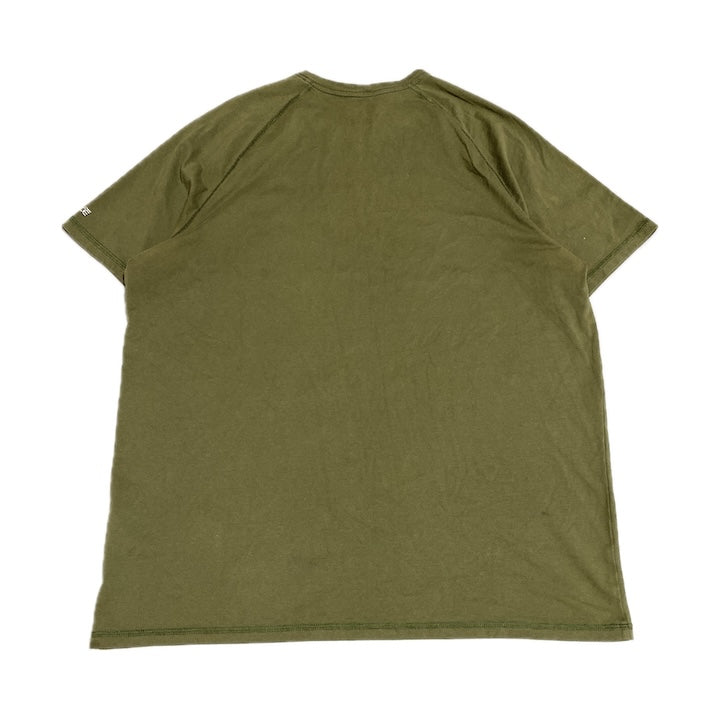 カーハート 古着 Tシャツ ワンポイントロゴ カーキ XL