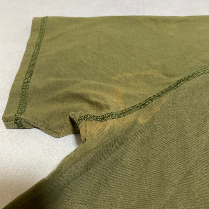 カーハート 古着 Tシャツ ワンポイントロゴ カーキ XL