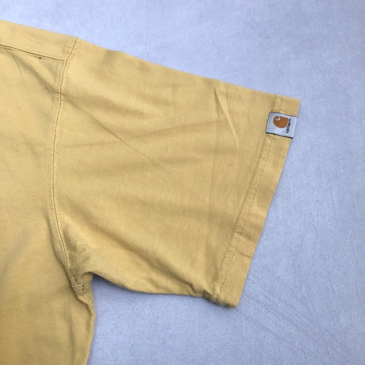 カーハート 古着 Tシャツ オーバーサイズ イエロー L