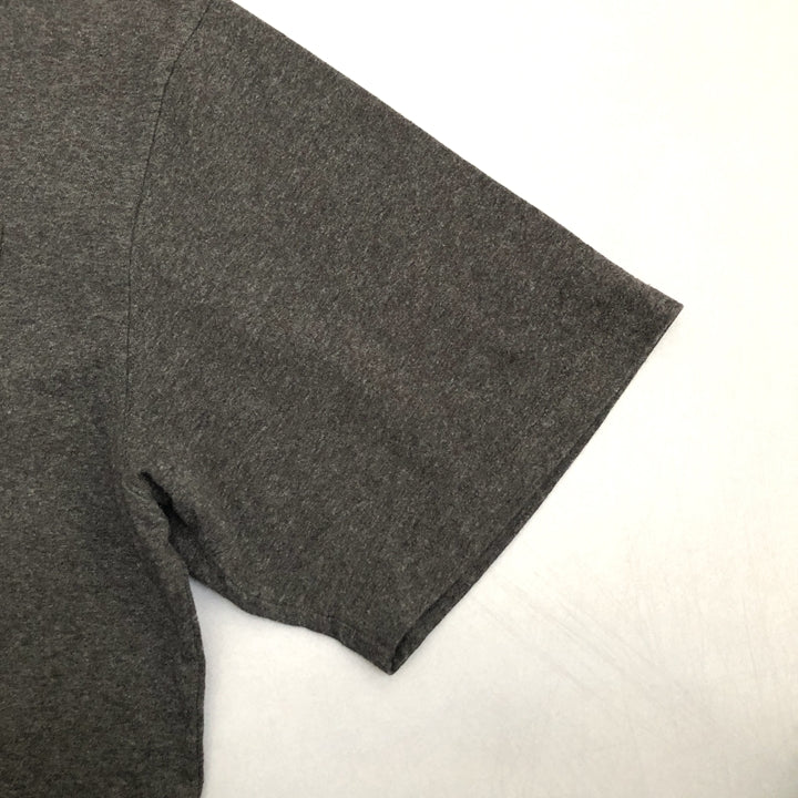 カーハート 古着 Tシャツ ワンポイントロゴ ダークグレー L