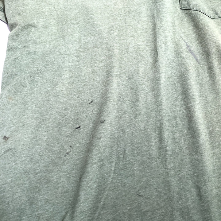 カーハート 古着 Tシャツ ワンポイントロゴ グリーン L