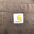 カーハート 古着 Tシャツ ワンポイントロゴ ブラウン XL