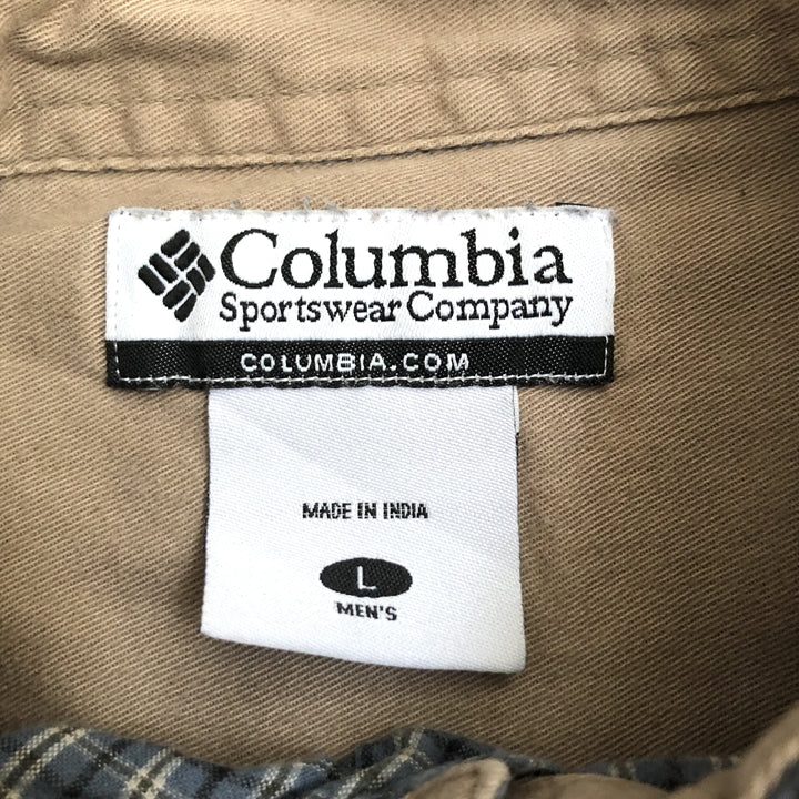 コロンビア Columbia 長袖シャツ チェック オーバーサイズ メンズL