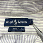 ラルフローレン Ralph Lauren 長袖シャツ BDシャツ ストライプ 刺繍 メンズXL