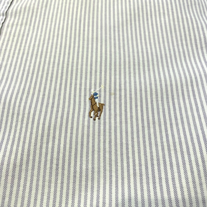 ラルフローレン Ralph Lauren 長袖シャツ BDシャツ ストライプ 刺繍 メンズXL