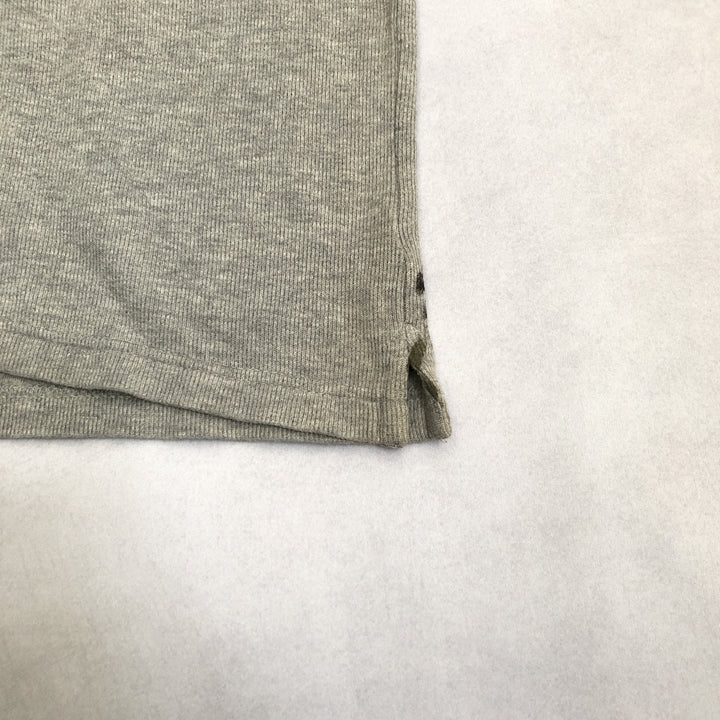 チャップス 古着 ニット ハーフジップ セーター 刺繍ロゴ L