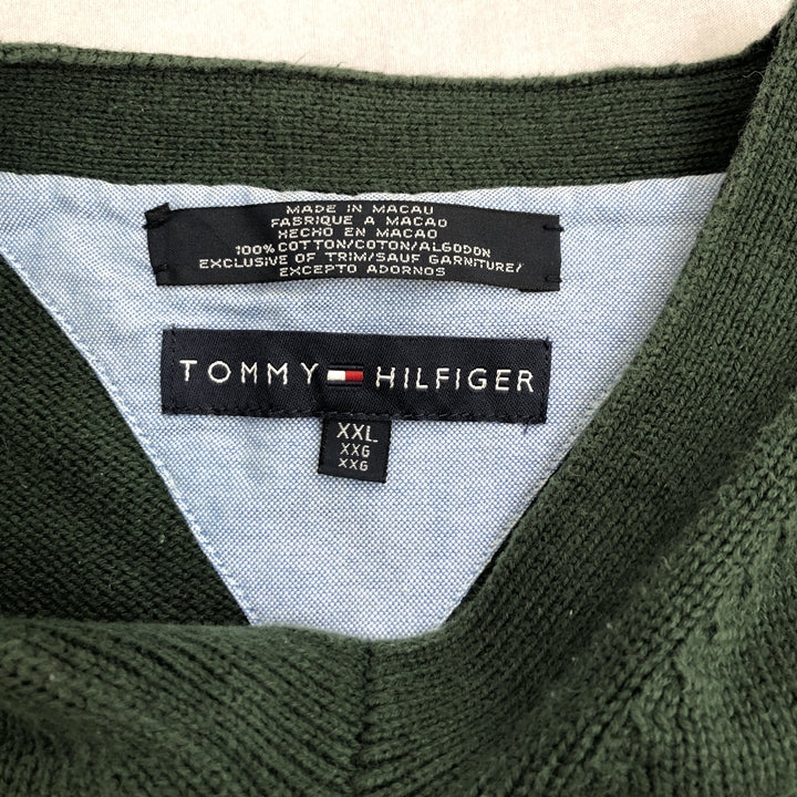 トミーヒルフィガー Tommy Hilfiger ニット セーター 刺繍 メンズXXL
