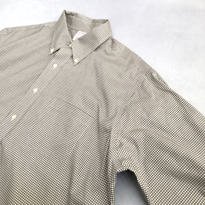 ブルックスブラザーズ Brooks Brothers 長袖シャツ BDシャツ チェック メンズ4XL