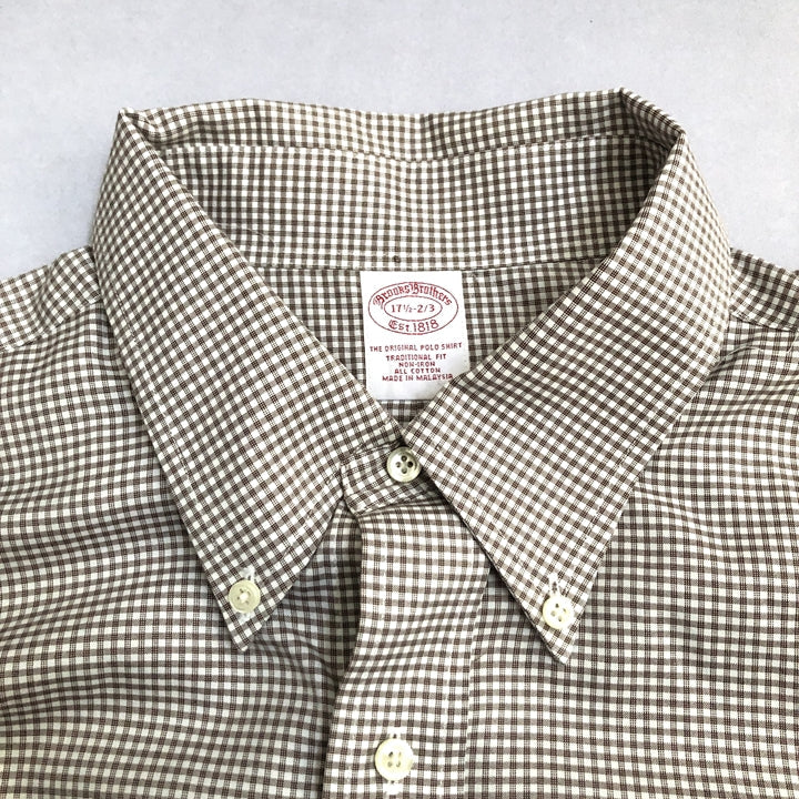 ブルックスブラザーズ Brooks Brothers 長袖シャツ BDシャツ チェック メンズ4XL