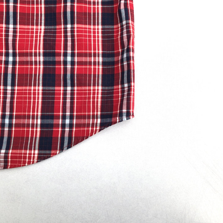 ノーティカ NAUTICA 長袖シャツ BDシャツ チェック 刺繍ロゴ メンズ2XL
