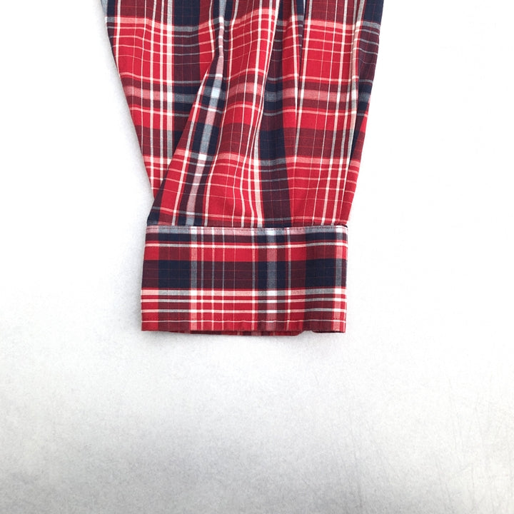 ノーティカ NAUTICA 長袖シャツ BDシャツ チェック 刺繍ロゴ メンズ2XL