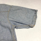 キー 古着 半袖シャツ ワークシャツ ブルー 2XL